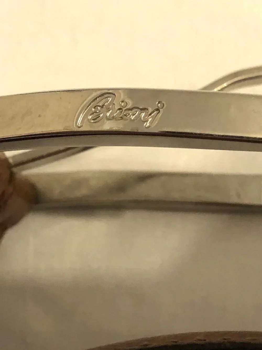 Brioni Men's Brown Leather Belt Size 38 100 Handmade In Italy Silver Buckle